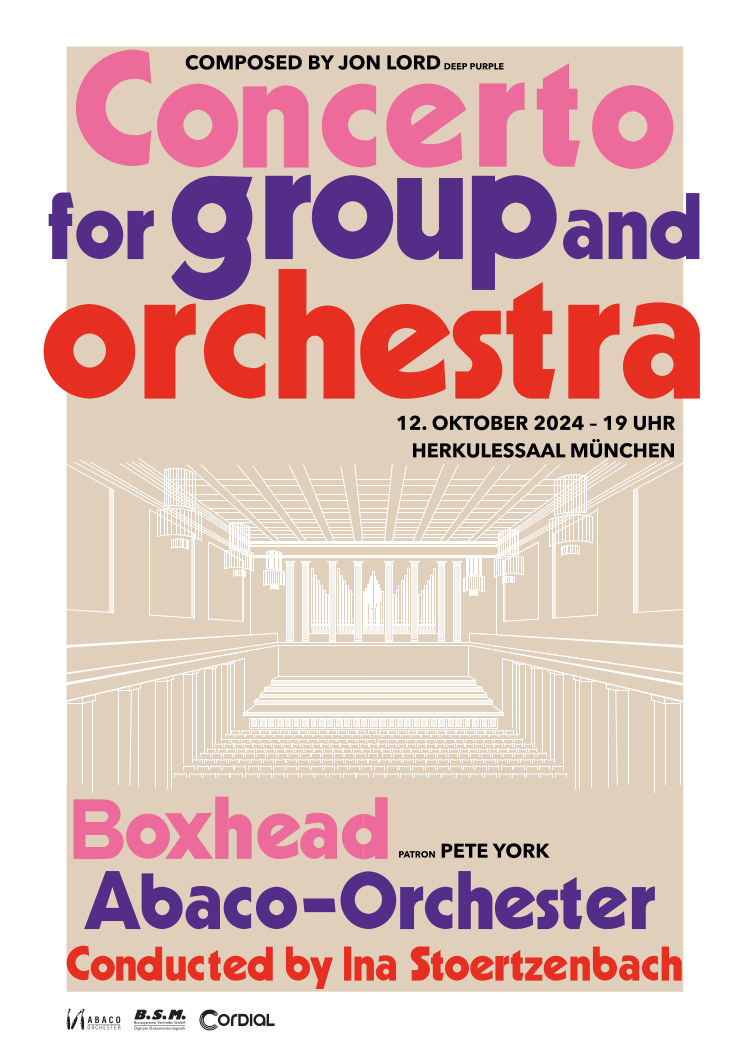 Titelseite vom Programmheft des Concerto for Group and Orchestra